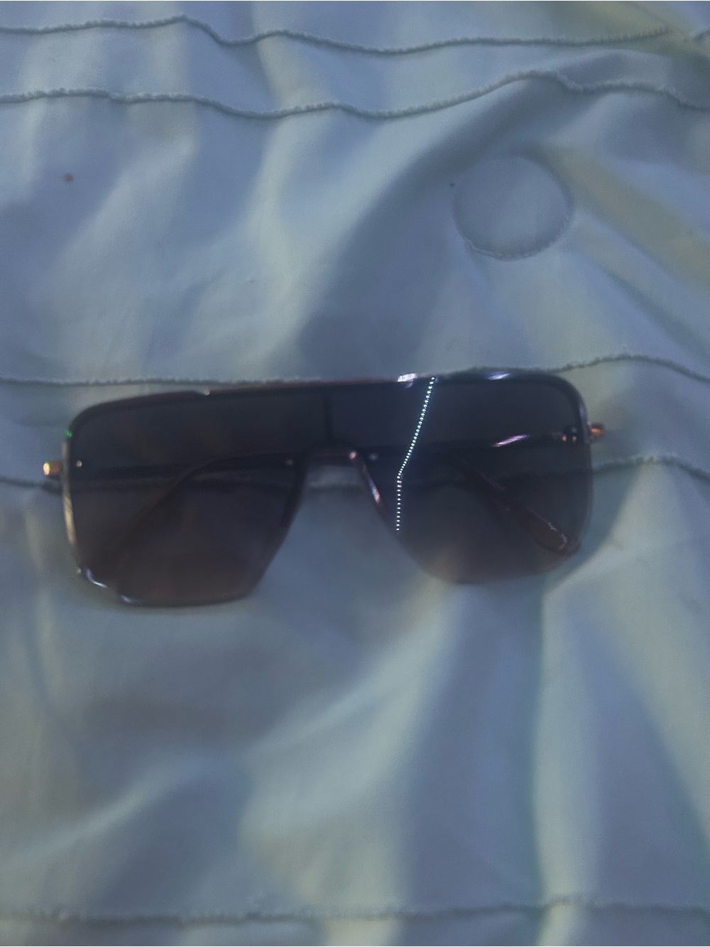 Classic Rectangular Women's Sunglasses in Dark Gray